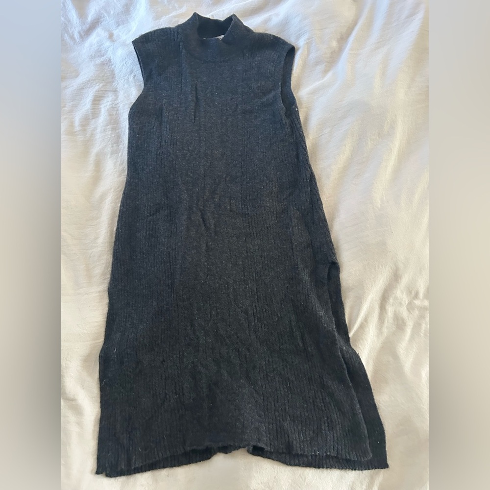 Autumn Cashmere Gray Sleeveless Tunic